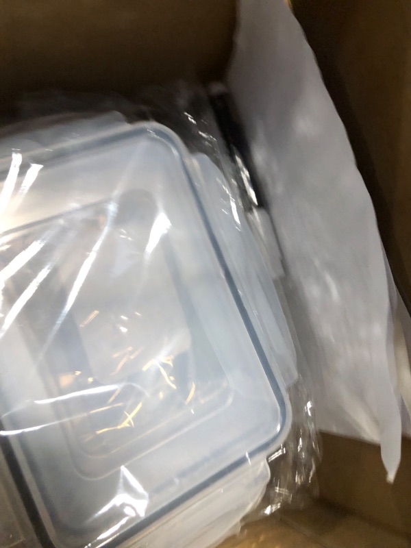 Photo 1 of 32 Piece Food Storage Containers Set with Easy Snap Lids (16 Lids + 16 Containers) - Airtight Plastic Containers for Pantry & Kitchen Organization - BPA-Free Food Containers with Free Labels & Marker 16 Pack