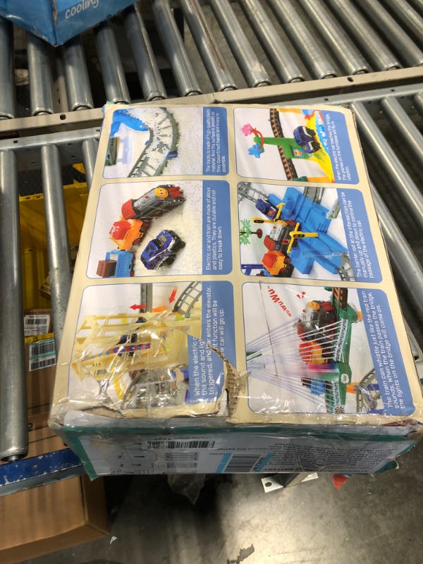 Photo 1 of 256 PCS Train Set Toy, Tracks Car Toy, Train Track Playset for 3 4 5 Years Old Toddlers, Kids, Boys and Girls