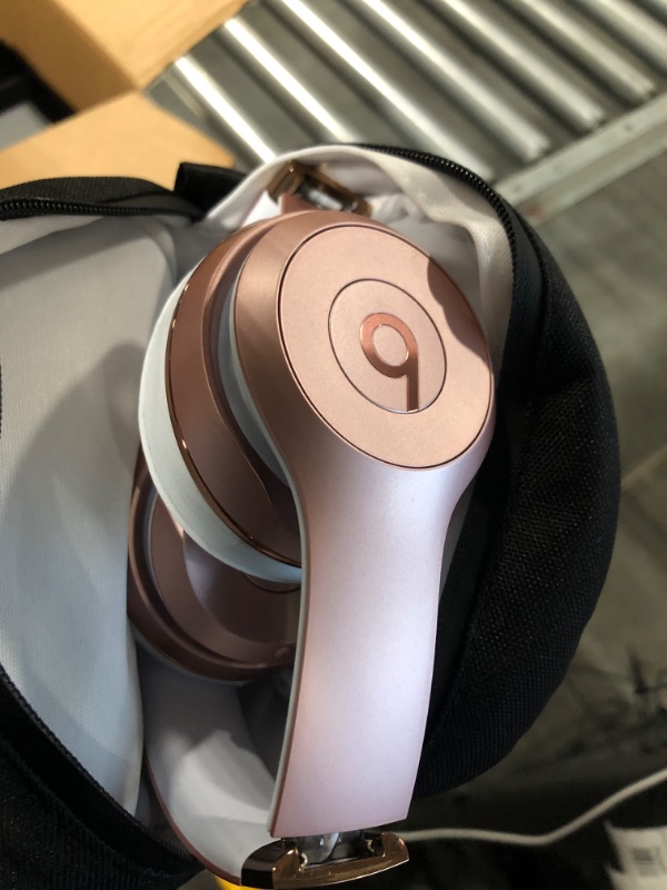 Photo 3 of Beats Solo3 Wireless On-Ear Headphones - Apple W1 Headphone Chip, Class 1 Bluetooth, 40 Hours of Listening Time, Built-in Microphone - Rose Gold (Latest Model)