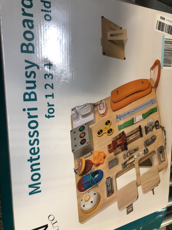 Photo 2 of NILUTO Montessori Busy Board for Toddlers-Busy Board Toys Learn to Dress Toys for 3 - 12 Year Old Kids - Learning Toy for Airplane or Car Travel-20-in-1 Busy Board (Busy board04)