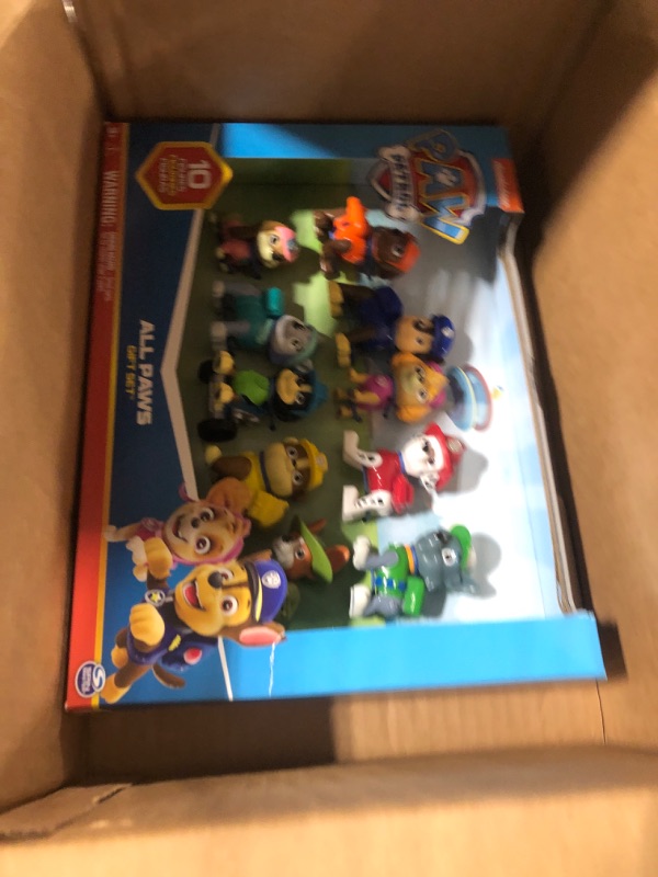 Photo 3 of Paw Patrol, 10th Anniversary, All Paws On Deck Toy Figures Gift Pack with 10 Collectible Action Figures, Kids Toys for Ages 3 and up Toy Figures Gift Pack (10 Characters)