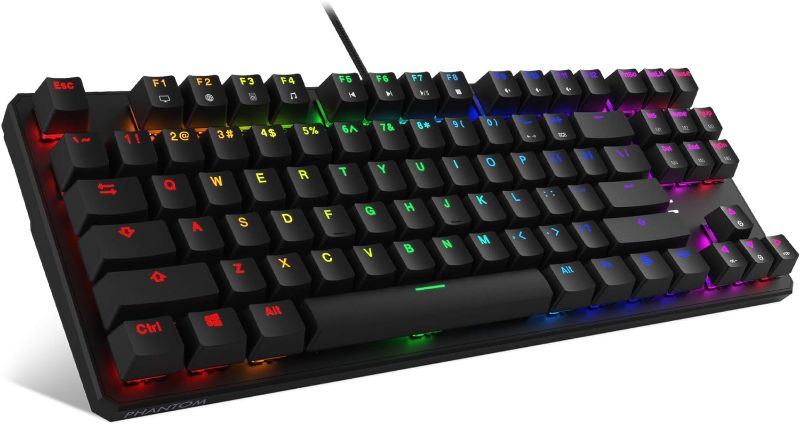 Photo 1 of TECWARE Phantom 87 Key Mechanical Keyboard, RGB led, Outemu RED Switch