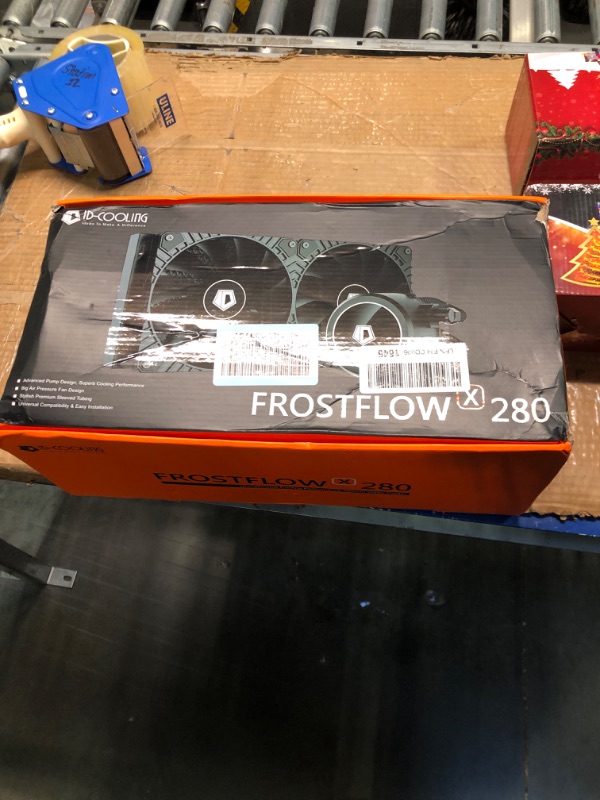 Photo 2 of ID-COOLING FROSTFLOW X 280 CPU Water Cooler White LED AIO Cooler 280mm CPU Liquid Cooler 2x140mm PWM Fans, Intel 1700/1200/115X/2066, AMD AM4/AM5 280mm Radiator FROSTFLOW X 280