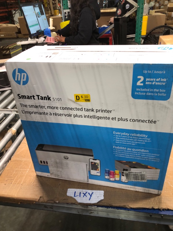 Photo 2 of HP Smart-Tank 5101 Wireless All-in-One Ink-Tank Printer with up to 2 Years of Ink Included (1F3Y0A),White