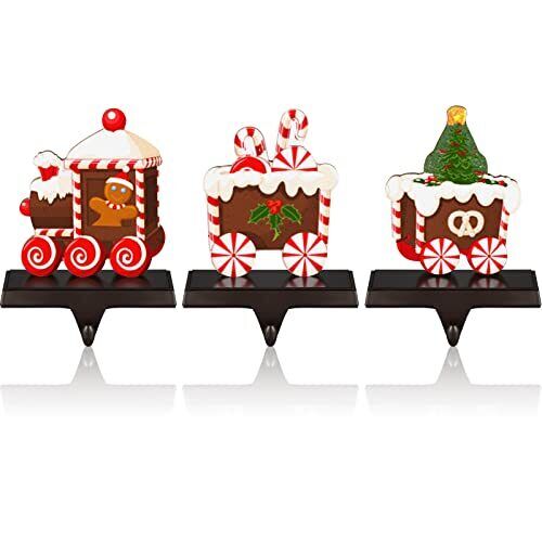 Photo 1 of 3 Pieces Christmas Stocking Holder Stand Hangers Stocking Holder Stand