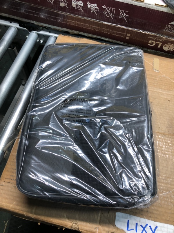 Photo 1 of 5200? Fireproof Document Bag, Plenty of Pockets, Legal Size/Letter/A4, Waterproof Zipper Document Box with Lock, 4-Layer Important Document Organizer, 17"x12"x5.3" Portable Home Travel Office Safe Box