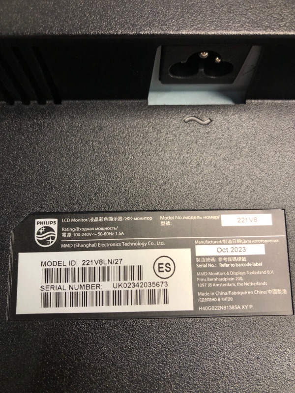 Photo 1 of PHILIPS Computer Monitors 22 inch Class Thin Full HD (1920 x 1080) 75Hz Monitor, VESA, HDMI & VGA Port, 4 Year Advance Replacement Warranty, 221V8LN 22" Class Full HD | VA