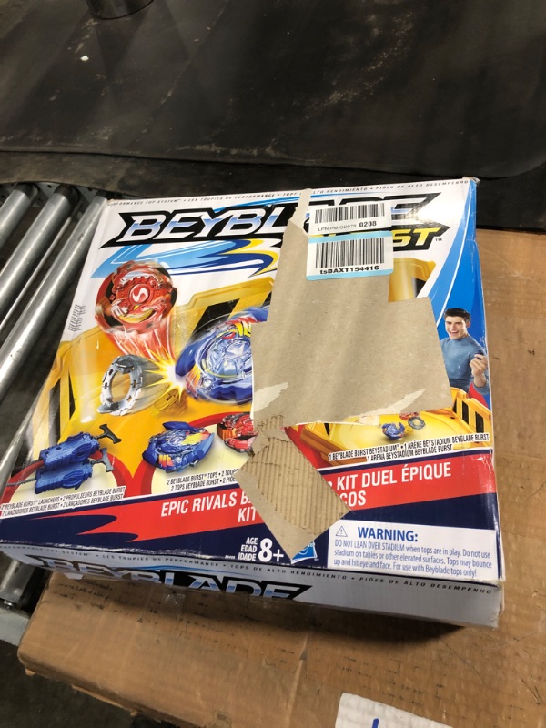 Photo 2 of Beyblade Burst Epic Rivals Battle Set – Complete Set with Beyblade Burst Beystadium, Battling Tops, and Launchers – Age 8+ (Amazon Exclusive) , Yellow