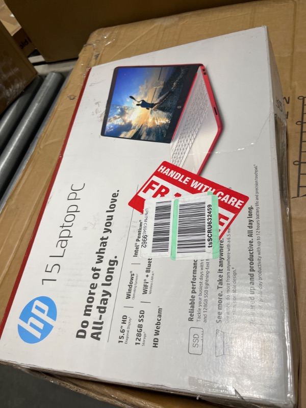 Photo 5 of HP 2022 Newest Pavilion 15.6" HD Laptop, Intel Quad-core Pentium Processor, 8GB RAM, 128GB SSD, 11 Hr Battry Life, Intel UHD Graphics, HD Webcam, Bluetooth, USB Type-C, Win 11 + 1 Year Microsoft 365 8GB RAM | 128GB SSD
No charger