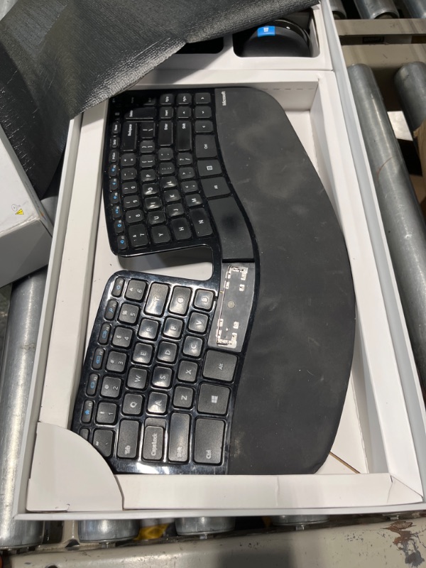 Photo 2 of Microsoft Sculpt Ergonomic Wireless Desktop Keyboard and Mouse - Black. Wireless , Comfortable, Ergonomic Keyboard and Mouse Combo with Split Design and Palm Rest.