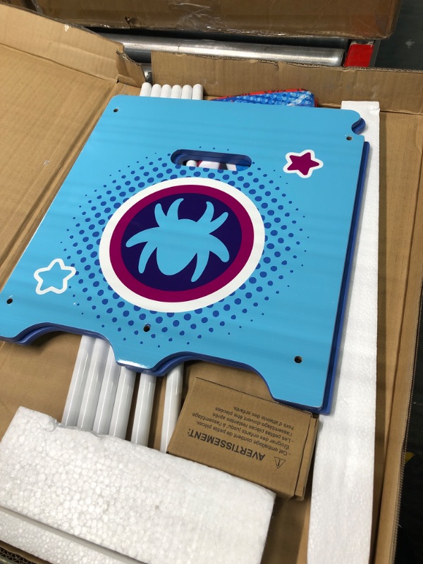 Photo 1 of Delta Children - Marvel Spidey and His Amazing Friends Toy Box with Retractable Fabric Top, Blue