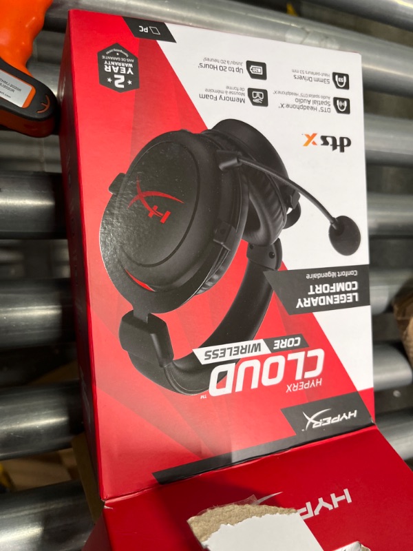 Photo 2 of HyperX Cloud Core – Wireless Gaming Headset for PC, DTS Headphone:X Spatial Audio & SoloCast – U