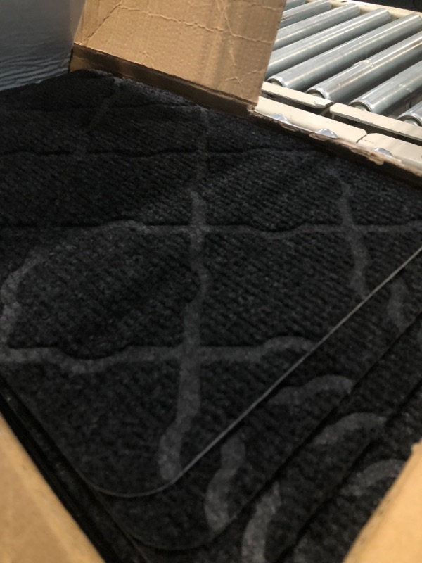 Photo 4 of 14 Step Stair Mat Carpet Black