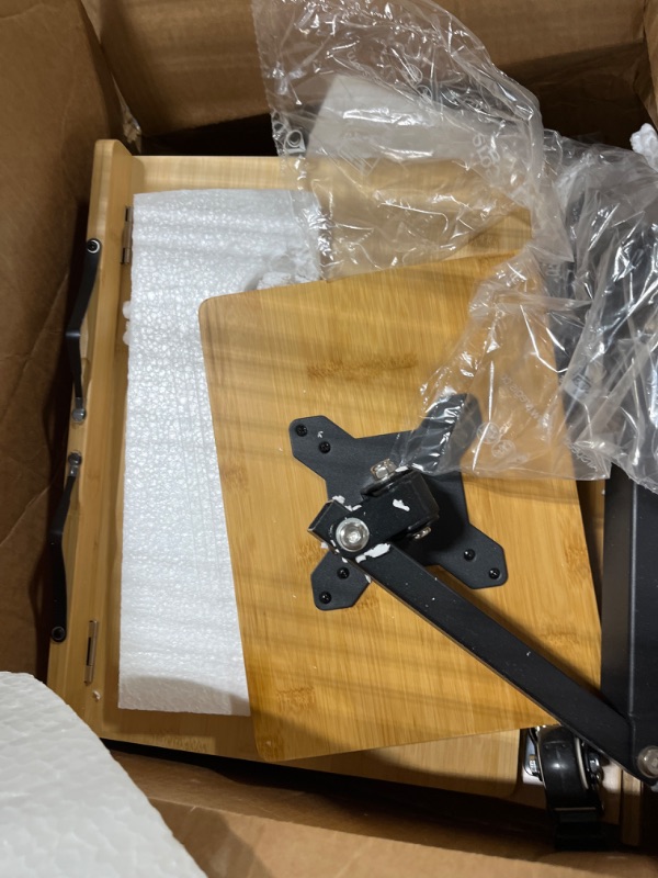 Photo 1 of wishacc Rolling Laptop Stand - Adjustable Workstation Desk for Laptops, Tablets, and Art - Ideal for Sofa, Bed, Chair, or Standing - Swing Arm, Sturdy Base