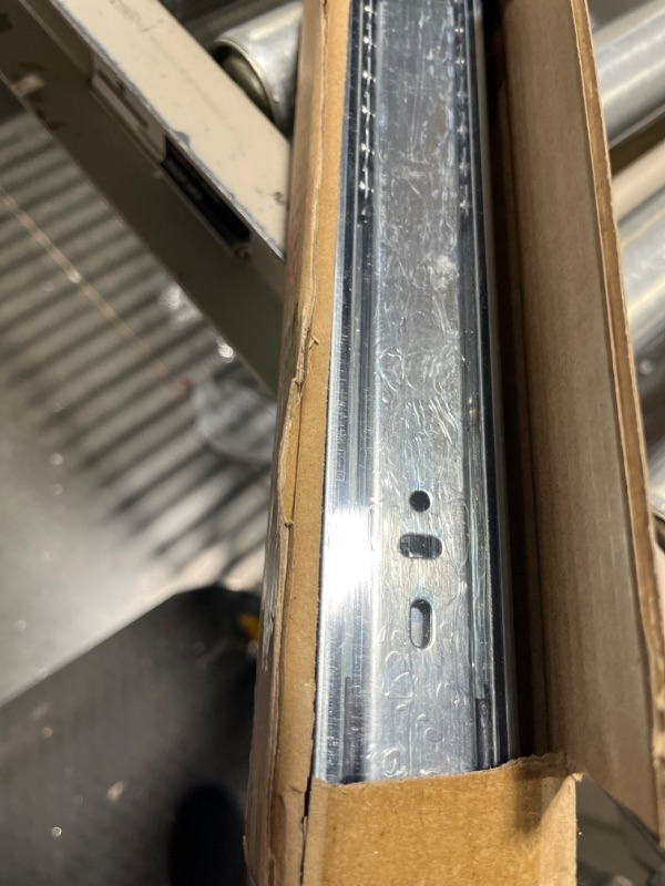 Photo 1 of 2 Pair of 22 Inch Soft Close Full Extension Side Mount Ball Bearing Drawer Slides 22 Inch-2 Pairs Zinc Plated