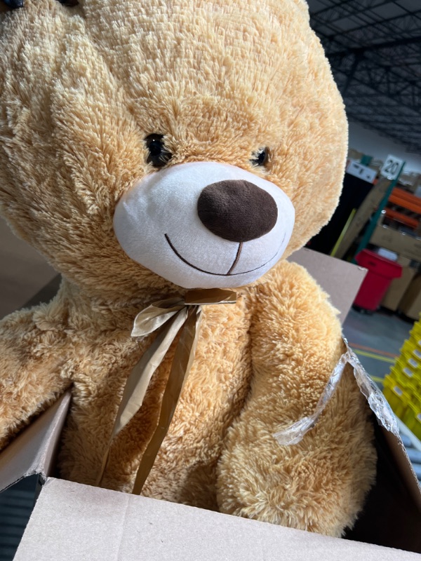 Photo 1 of Giant Teddy Bear Soft Stuffed Animals Plush Big Bear Toy for Kids, Girlfriend 36 inch, Beige