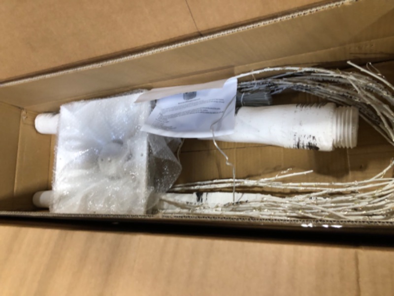 Photo 1 of FastDeng 5.5FT Lighted Birch Tree - 440 Multicolor LED Christmas Tree Lights with Remote, 8 Modes Flashing Warm White Fairy Lights, Timer Function, Dimmable for Wedding Party Indoor Outdoor Decor 5.5FT RGBW Birch Tree