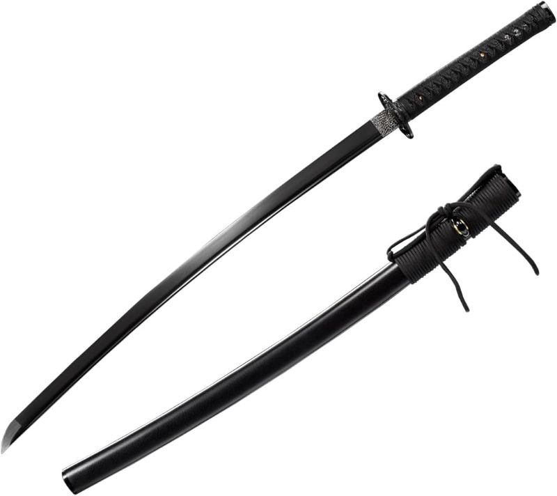 Photo 1 of LQDSDJ Full Tang Japanese Katana Sword Hand-Forged Ferrous Samurai Swords 1060 Steel Real katanas