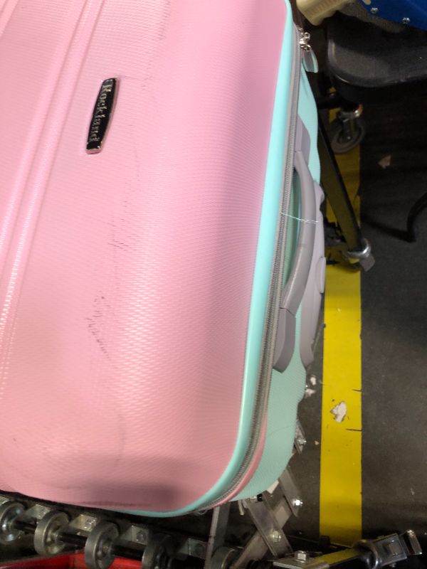 Photo 5 of ***MISSING 24 INCH*** Rockland Melbourne Hardside Expandable Spinner Wheel Luggage, Mint, 3-Piece Set (20/24/28) 3-Piece Set (20/24/28) Mint