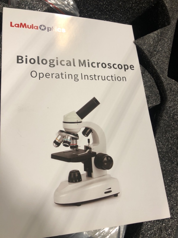 Photo 1 of LaMulaOptics Microscope for Adults Kids Students, 100X-2000X Microscopes, Metal-Body Dual LED Illumination, Biological Compound Monocular Microscope Kit for School Lab, Homeschool w/Phone Adapter
