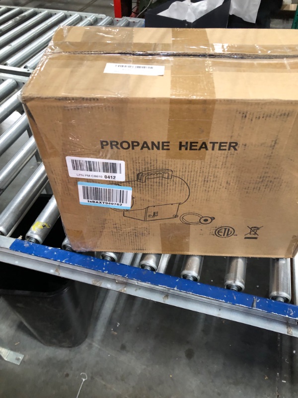 Photo 2 of XtremepowerUS 50,000 BTU Forced Air Propane Heater Heat up to 1500sq ft Portable Heater for Garage, Jobsite, and Construction Sites