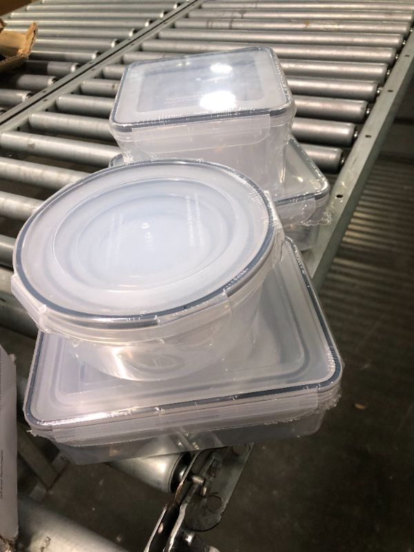 Photo 4 of *****MISSING 20 PCS******KEMETHY 40 Pcs Food Storage Containers with Lids Airtight (20 Containers & 20 Lids), Plastic Meal Prep Container for Pantry & Kitchen Organization, BPA-Free, Leak-Proof with Labels & Marker Pen 40 Piece