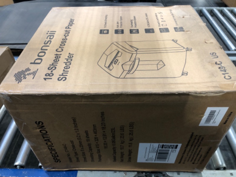 Photo 1 of Bonsaii C149-C Shredder and 24-Pack Lubricant Sheets