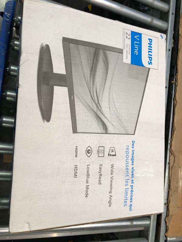 Photo 1 of PHILIPS Computer Monitors 22 inch Class Thin Full HD (1920 x 1080) 75Hz Monitor, VESA, HDMI & VGA Port, 4 Year Advance Replacement Warranty, 221V8LN 22" Class Full HD | VA