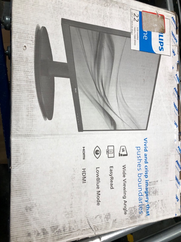 Photo 1 of PHILIPS Computer Monitors 22 inch Class Thin Full HD (1920 x 1080) 75Hz Monitor, VESA, HDMI & VGA Port, 4 Year Advance Replacement Warranty, 221V8LN 22" Class Full HD | VA