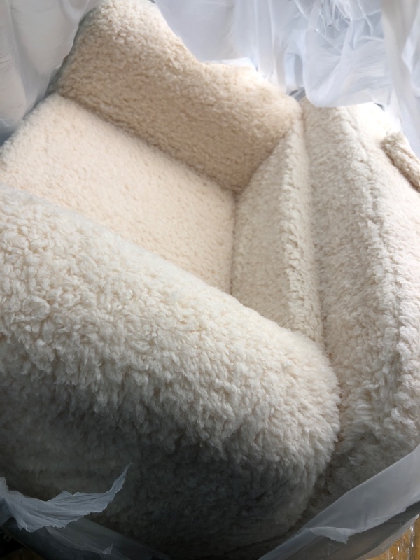 Photo 3 of Delta Children Cozee Sherpa Chair, Cream