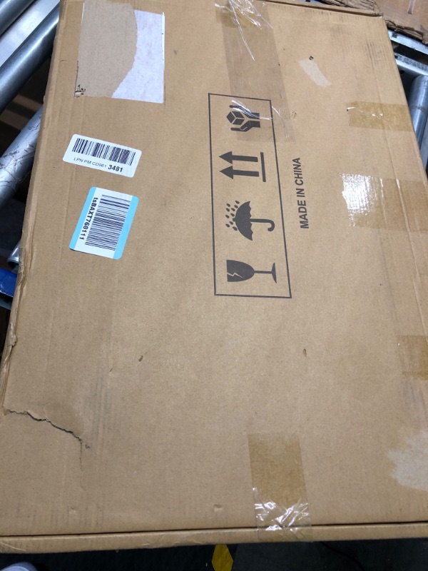 Photo 1 of Amaredom Laptop Bed Desk Tray Bed Table, Foldable Portable Lap Desk with Storage Drawer and Cup Holder for Eating Breakfast on Bed/Couch/Sofa-White Oak