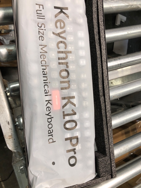 Photo 1 of Keychron V6 Wired Custom Mechanical Keyboard, Full-Size QMK/VIA Programmable Macro with Hot-swappable Keychron K Pro Red Switch Compatible with Mac Windows Linux (Frosted Black-Translucent) Hot-swap Keychron K Pro Red Switch