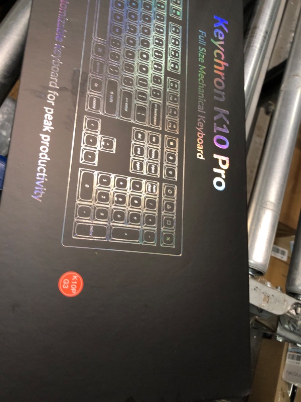 Photo 1 of Keychron V6 Wired Custom Mechanical Keyboard, Full-Size QMK/VIA Programmable Macro with Hot-swappable Keychron K Pro Red Switch Compatible with Mac Windows Linux (Frosted Black-Translucent) Hot-swap Keychron K Pro Red Switch
