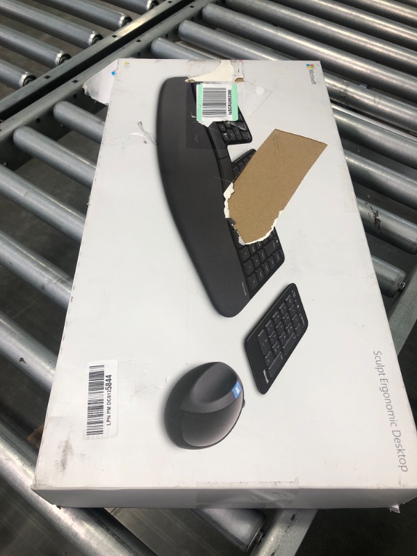 Photo 1 of Microsoft Sculpt Ergonomic Wireless Desktop Keyboard and Mouse - Black. Wireless 