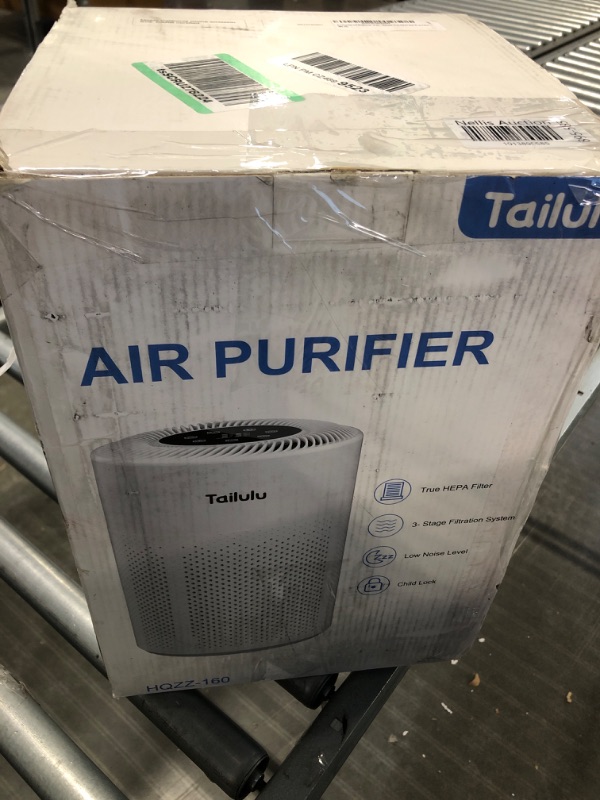 Photo 1 of Air Purifier for Bedroom, H13 True HEPA Air Purifier for Home Large Room Up to 1722ft², with Night Light, Sleep Mode for Allergies Pets Dust Smoke Pollen Dander Hair Smell and Dog Odor Ice-Blue