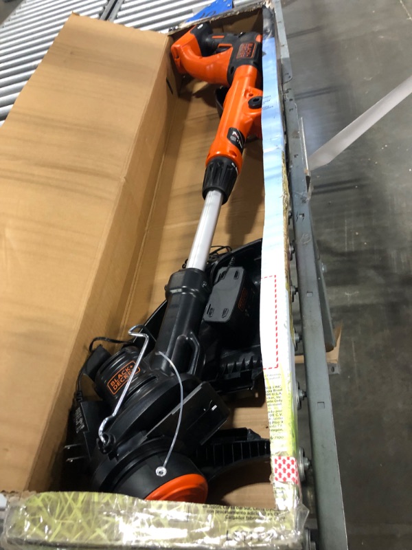 Photo 3 of BLACK+DECKER LST140C String Trimmer + 40-Volt Battery Pack Kit w/ extra 2.0 AH Battery