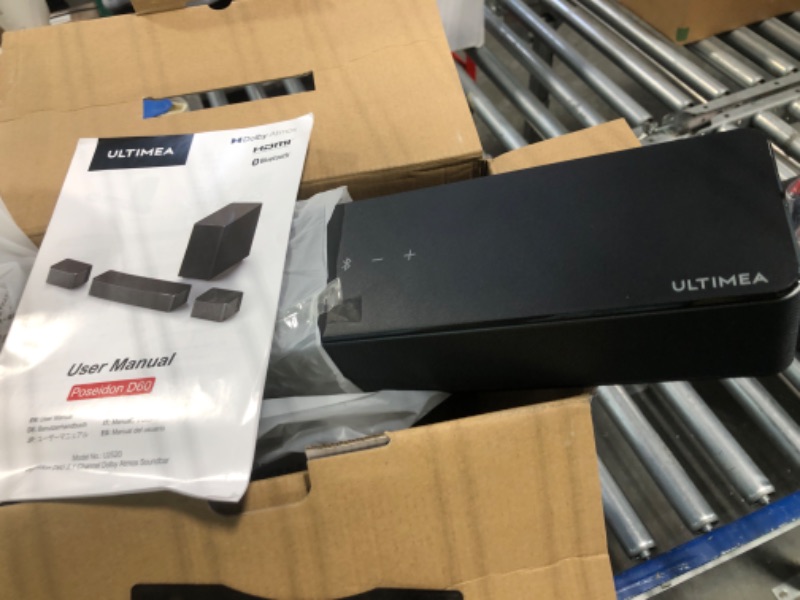 Photo 1 of ULTIMEA 5.1 Dolby Atmos Home Theater Sound Bar, Surround Sound Bars for TV with Wireless Subwoofer, 3D Surround Sound System, Surround and Bass Adjustable, Poseidon D60, 2023 Model Black Dolby Atmos Sounbar