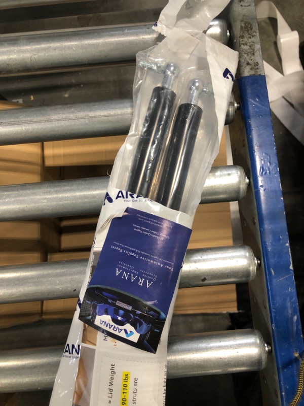 Photo 3 of 23 inch 120 LB Gas Prop Struts Shocks with L Mounting Brackets, 23" 120 Pound Lift-Support Gas Springs for Heavy Duty RV Storage Box Trap Door Floor Hatch (Super Strong for 100-130lbs Lids) 23 inch 120LB