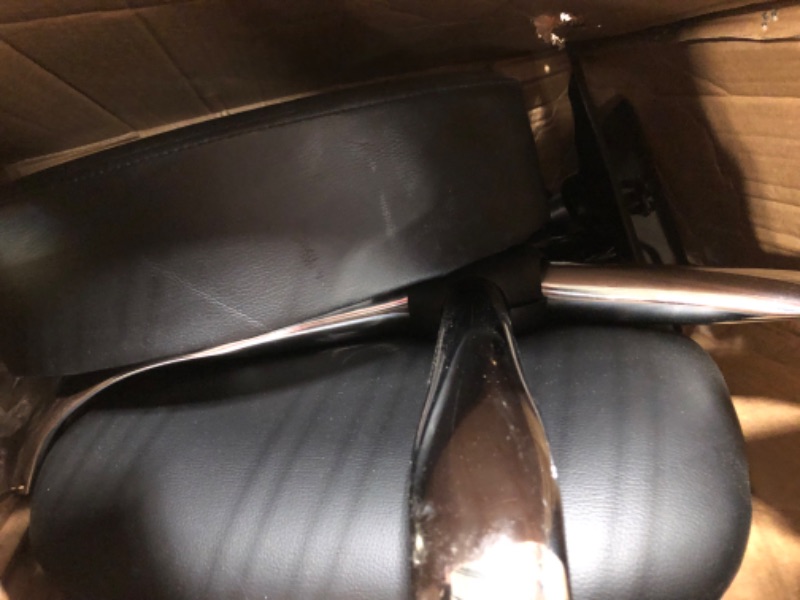 Photo 1 of Boss Office Products Be Well Medical Spa Stool with Back in Vinyl, Black Black With Back Cushion Stool