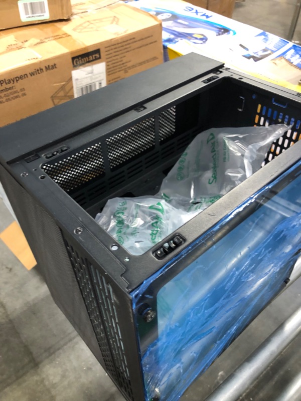 Photo 3 of Antec NX410 ATX Mid-Tower Case, Tempered Glass Side Panel, Full Side View, Pre-Installed 2 x 140mm in Front & 1 x 120 mm ARGB Fans in Rear, Black (9734087000)