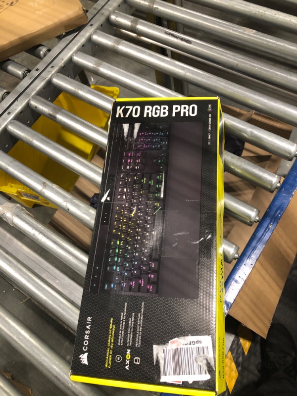 Photo 2 of Corsair K70 RGB PRO Wired Mechanical Gaming Keyboard (Cherry MX RGB Red Switches: Linear and Fast, 8,000Hz Hyper-Polling, PBT Double-Shot PRO Keycaps, Soft-Touch Palm Rest) QWERTY, NA - Black K70 RGB PRO Cherry Red- Linear Black