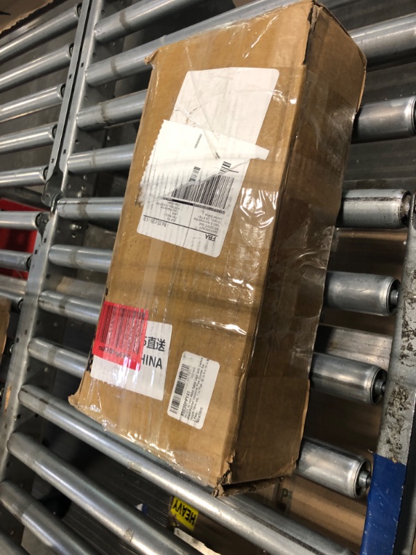 Photo 1 of MUZIK 32 Inch Metal Table Legs with Casters, Black Painted Industrial Pipe Counter Bar Height Table Leg, 1 in Pipe, 32 in H x 14 in W, 2 Pack