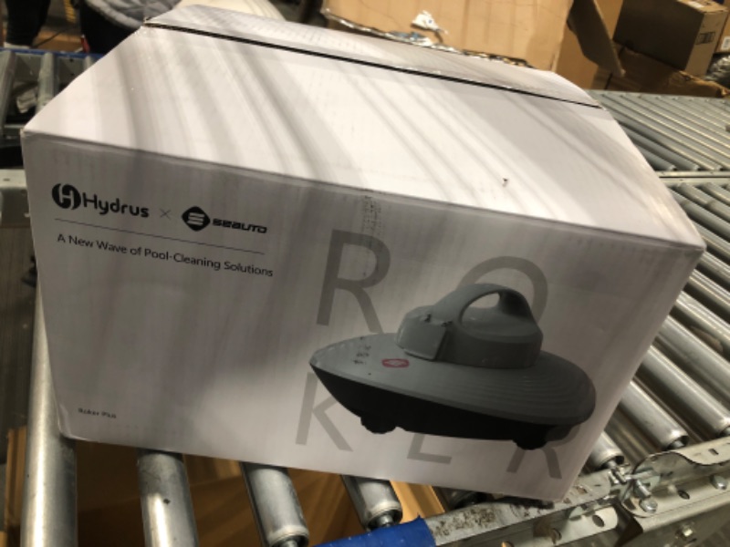 Photo 1 of Hydrus Robotic Cordless Pool Vacuum Cleaner for Above Ground Pools with Powerful Dual Brushless Motors,90 Mins Runtime, Self-Parking,Automatic Robot Cleaners for Inground Flat Pools up to 50 Ft Blue