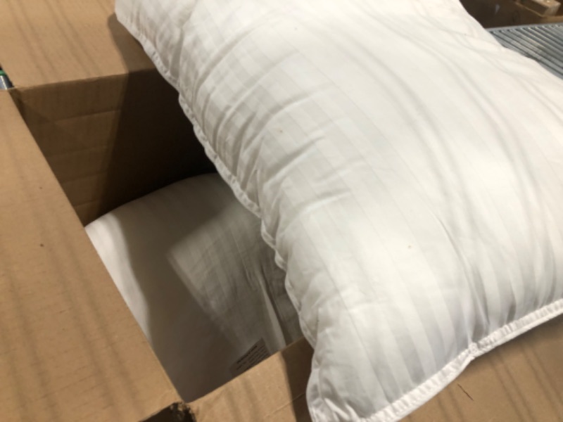 Photo 1 of 2 Pack Standard Pillows for Sleeping - 100% Breathable Cotton Cover, Soft Down Alternative, Medium Support for Side, Back, and Stomach Sleepers, Hotel Collection Bed Pillow Inserts, 20x26