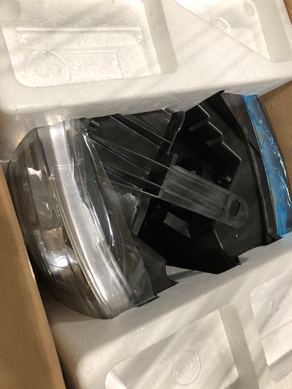 Photo 1 of ADCARLIGHTS 2007-2014 Silverado Headlight Assembly for 07-13 Chevy Silverado 1500 / 07-14 Silverado 2500HD 3500HD Clear Lens Chrome Housing with Amber Reflector Headlamp Replacement Left and Right OE Replacement A-Chrome Housing Amber Reflector Clear Lens
