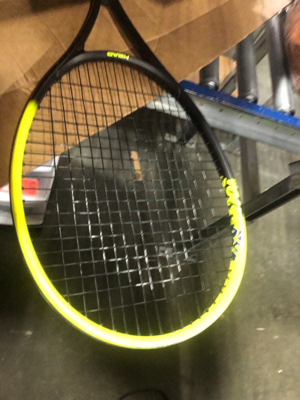 Photo 2 of **BLUE GRIP** HEAD Tour Pro Tennis Racket - Pre-Strung Head Light Balance 27 Inch Racquet - 4 3/8 In Grip, Yellow
