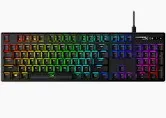 Photo 1 of HyperX Alloy Origins - Mechanical Gaming Keyboard, Software-Controlled Light & Macro Customization, Compact Form Factor, RGB LED Backlit - Linear HyperX Red Switch & Pulsefire Haste – Gaming Mouse Black Full Size HyperX Red Keyboard