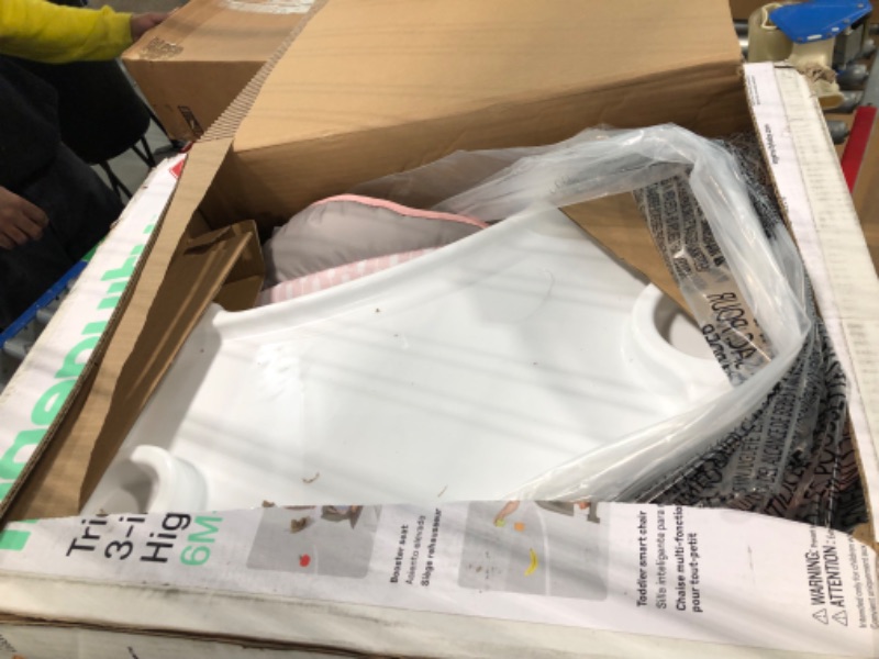 Photo 1 of Ingenuity Trio 3-in-1 Convertible Baby High Chair, Toddler Chair and Dining Booster Seat - Flora The Unicorn Flora Trio 3-in-1