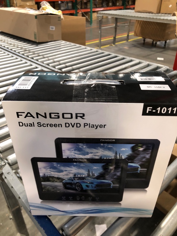 Photo 4 of FANGOR 10.5 Dual DVD Player for Car Portable Headrest Video Players with 2 Mounting Brackets, 5 Hours Rechargeable Battery, Last Memory, USB/SD Card Reader, AV Out&in (1 Player + 1 Screen) U1011A