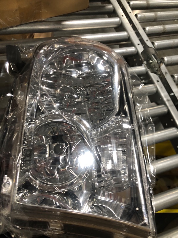 Photo 1 of AS Headlight Assembly Compatible with 2007-2013 Toyota Tundra /2008-2017 Toyota Sequoia Chrome Housing Driver and Passenger Side